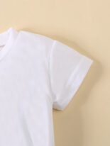 Girls style summer letter short-sleeved dresses are sent on behalf of one piece - Image 5