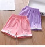 Girls Shorts Summer New Version for Small and Medium-sized Kids Sweatpants Kids Casual Pants - Image 5
