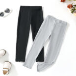Girls' leggings Spring and Autumn version children's solid color basic pants baby girl stretch slim pants are versatile