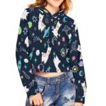 Girls' Autumn Sweatshirt New Style Short Hooded Top Fashion Shirt One piece