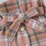Autumn new girls' baby plaid fake two-piece dress - Image 4