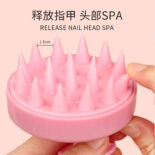 Hair tools, massage shampoo brush, shampoo bottle, head cleansing, massage, combing, drying, washing bottle, hair care set - Image 7