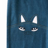 Girls' pants spring and summer cat ears imitation jeans children's outer pants - Image 3