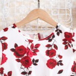 Spring and summer girls' clothing 10-12 years old new middle and large children's flying sleeve princess dress children's dress - Image 3