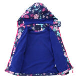 Girls printed fleece jacket kids outdoor casual sports jacket jacket kids jacket hoodie - Image 3