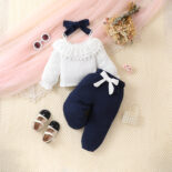 Winter printed white spot pullover cotton suit without hooded autumn children's clothing