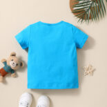 Summer boy and girl baby letter hot stamping refreshing cute little fresh thin short - Image 2