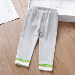 Girls cropped pants new summer wear children's thin leggings foreign baby casual pants summer dress - Image 2
