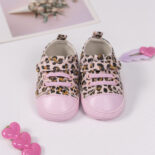 New canvas shoes toddler shoes baby shoes leopard print velcro PU soft sole anti slip baby shoes - Image 2