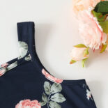 Baby girl summer new bag fart clothes triangle hayi newborn print vest crawling clothes baby onesies foreign trade - Image 3