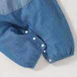 New Summer Baby Girl Flying Sleeve Cowboy Long Leg Crawling Hoodie - Image 4