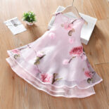 Girls gauze skirt new dresses, summer clothes, baby children's clothes, puffy skirts, children's super fairy princess dresses - Image 2