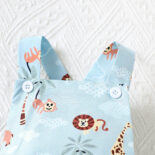 Infant Neutral Young Children Flower Color Tops for Multiple Animals   Triangle Crawler - Image 3