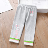 Girls cropped pants new summer wear children's thin leggings foreign baby casual pants summer dress