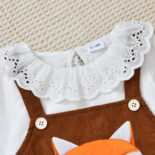 Children's Wear New Children's and Girls' Fake Two Pieces of Corduroy Girls' Dress - Image 3