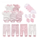 Cotton Star 19-Piece Baby Bag Pants Hat Gloves Combo Set - Image 5
