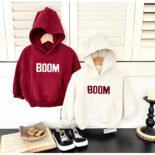 Children's sweatshirt  autumn new products for boys and small children patch embroidery loose baby hooded pullover sweatshirt tide - Image 7