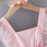 Summer New Girl Mesh Light Dress Triangle Sweetheart - Image 3