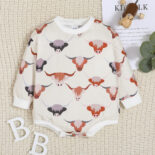 Spring and Autumn Baby Triangle  Long Sleeve Hoodie Bag Butt Clothes Men and Women Baby Hoodies Crawler Clothes