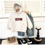 Children's sweatshirt  autumn new products for boys and small children patch embroidery loose baby hooded pullover sweatshirt tide - Image 5