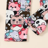 Girls' leggings, spring and autumn prints, cute cartoon animals, trousers, girls' leggings, casual - Image 4