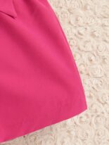 Fly sleeve floral print crewneck top + solid color shorts + belt - Image 6