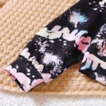 Children's Clothing Middle-aged Girls Autumn and Winter Graffiti Hoodie Hoodie Trousers Set - Image 4