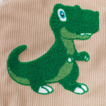 Cross-border infant neutral corduroy dinosaur towel embroidered suspender Ha Yi E2425 - Image 3