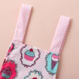 New summer baby girl suspender cute ice cream polka dot printed hoodie - Image 3