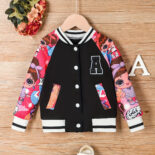 Children's autumn and winter new children's clothing popper-button foreign long-sleeved jacket