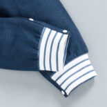 Summer outfit new baby bear print denim long leg crawling suit - Image 4