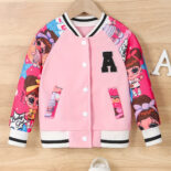 Children's autumn and winter new children's clothing popper-button foreign long-sleeved jacket - Image 3