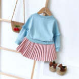 New Girls Mesh Bottom Dress Baby Children's Clothing Children's Medium and Small Children princess dress