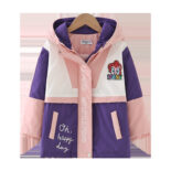 Children's clothing, girls' autumn clothes, jackets, cotton clothes, fashion, middle and large children's trends, polar fleece - Image 3