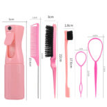 Hairdressing tool set, hairline comb, brush, makeup comb, high pressure continuous spray, watering can, disc hair styling