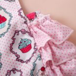 New summer baby girl sling cute ice cream polka dot print - Image 4