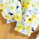 Spring clothing new style girls' baby fresh printed crawling pants - Image 4