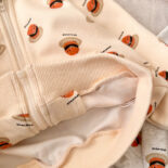 Children's hooded jacket for girls hamburger print   cardigan sports boys top  fall new - Image 4