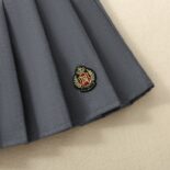 Skirt girl's autumn style college style parent-child dress pleated high-waisted short skirt - Image 7