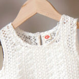 New summer girl suit knitted vest with camisole top and denim shorts three-piece set - Image 6