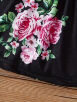 Spring and Autumn Baby Set Baby Girl Fawn Embroidery Short Denim Jacket Printed Skirt Two Piece Set - Image 10