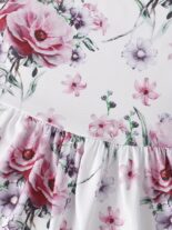 Baby girl spring and autumn sleeveless fawn print dress denim embroidery long sleeve jacket - Image 7