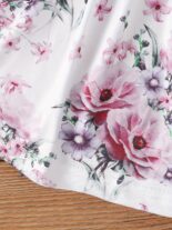 Baby girl spring and autumn sleeveless fawn print dress denim embroidery long sleeve jacket - Image 6