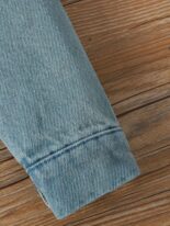 Baby girl spring and autumn sleeveless fawn print dress denim embroidery long sleeve jacket - Image 7