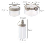 Four packed spice boxes, household transparent sauce squeeze bottles, outdoor barbecue seasoning bottles, kitchen seasoning jars - Image 7