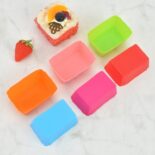 Rectangular silicone cake cup household muffin cup jelly pudding DIY cake baking mold