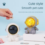 Creative astronaut night light cartoon piggy bank eye protection atmosphere light bedroom decoration starry sky book lamp birthday gift - Image 2
