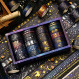 20 rolls of creative starry sky washi paper handbook tape set cute DIY photo album notebook decorative handbook stickers