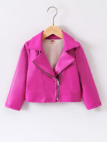 Children's clothing autumn and winter girls, leather cycling, pu leather jackets, clothes