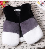 New children's fur vest 2-8 boys and girls sweater otter rabbit hair shoulder imitation fur spliced coat tide - Image 5